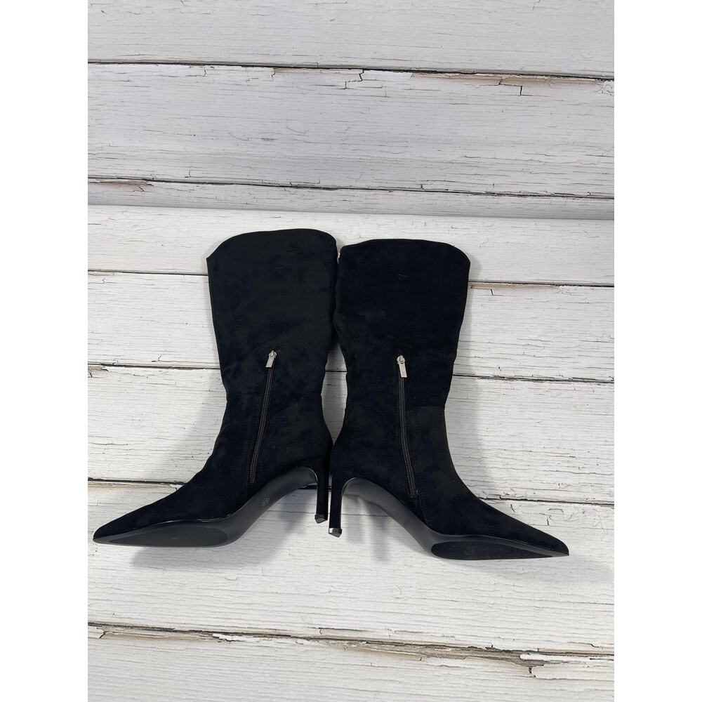 GUESS Boots Womens Size 7M Black Faux Suede Palisa3-WC Knee High Pointed Toe - Picture 12 of 15